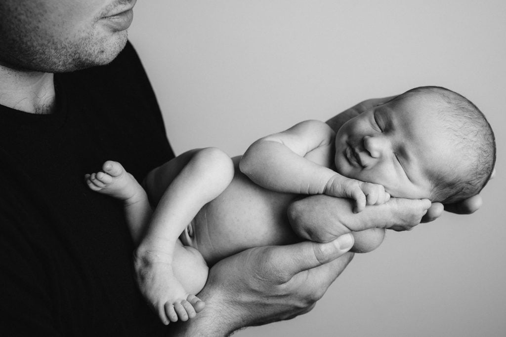 Newborn baby photographed at T3 Portraits in Sydney